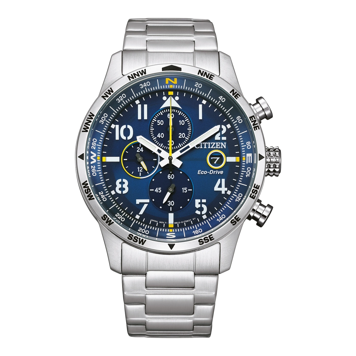 CA0790-83L Mannelijk Roestvrij staal | Blauw | ø 43mm