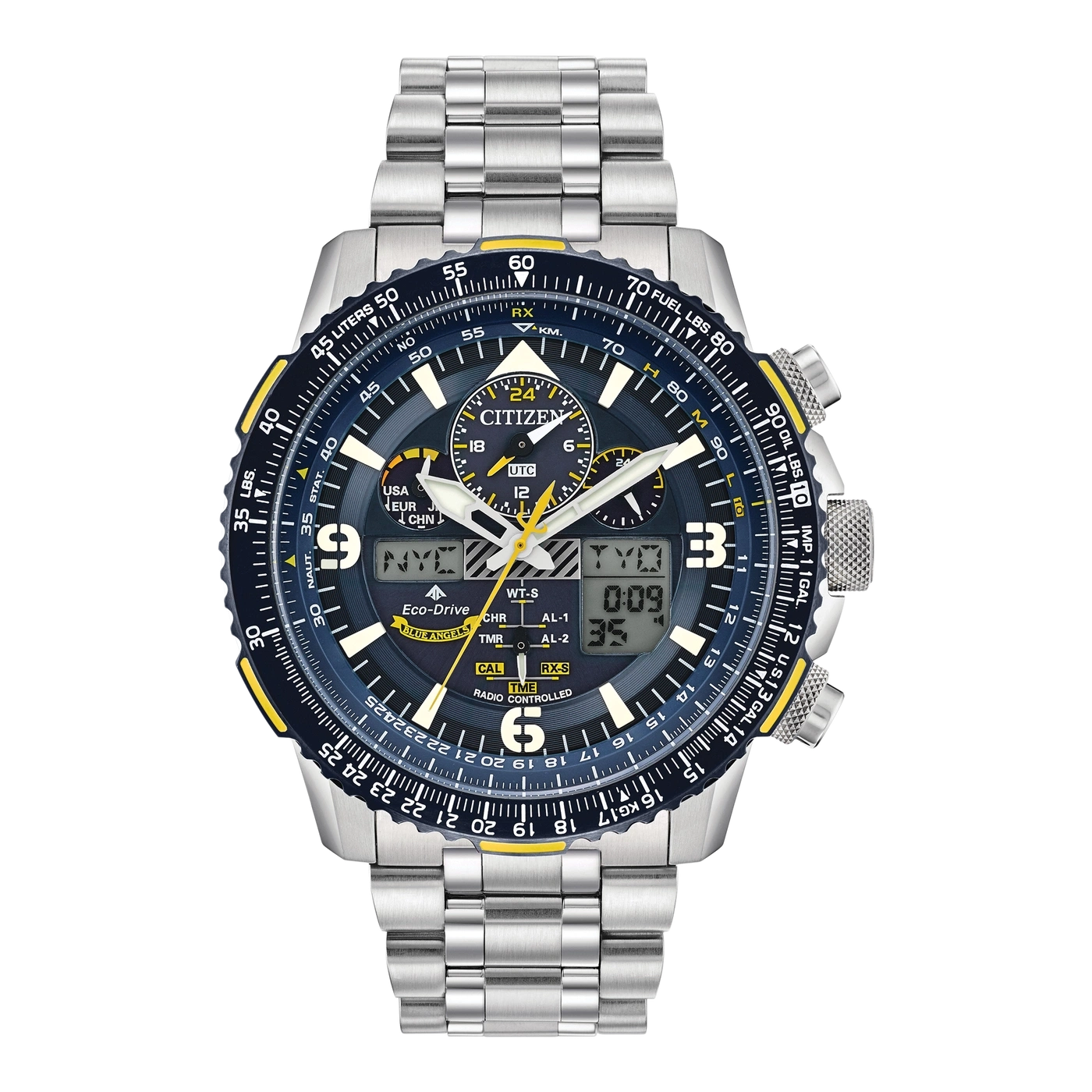 JY8078-52L Mannelijk Roestvrij staal | Blauw | ø 45.4mm