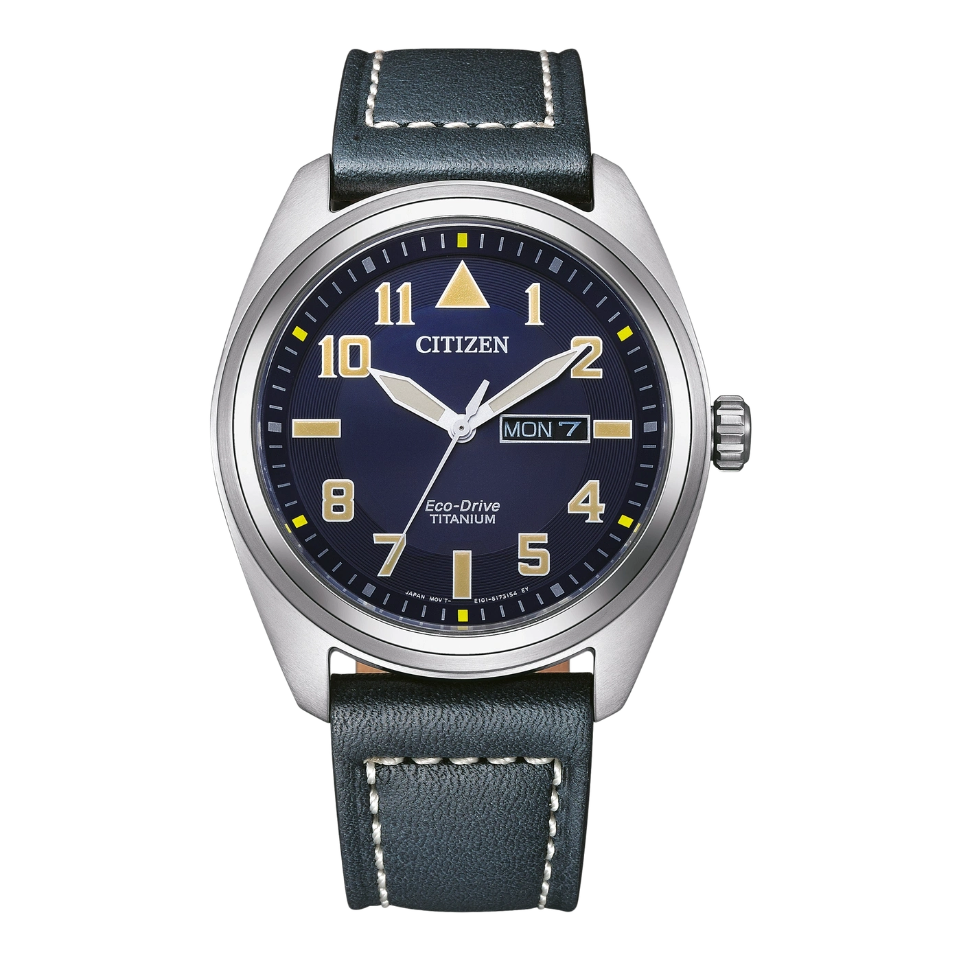 BM8560-45LC Mannelijk Leer | Blauw | ø 42mm