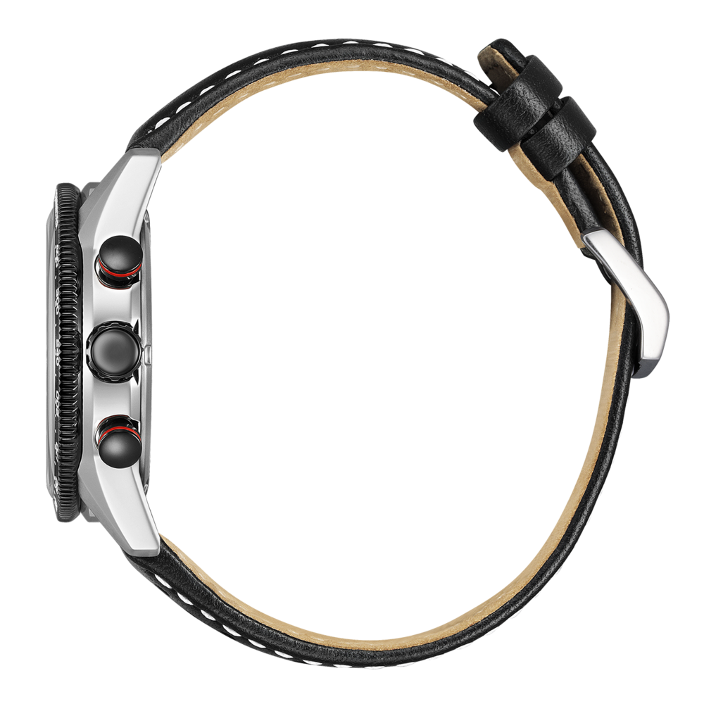 CA4717-06E Mannelijk Leer zwart ⌀ 39.9mm