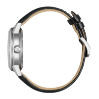 NJ0210-05E Mannelijk Leer zwart ⌀ 40mm