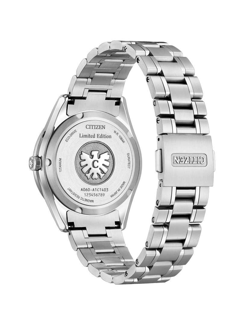 Citizen horlogerug, titanium, limited edition, Eco-Drive, magnetisch resistent, gemaakt in Japan