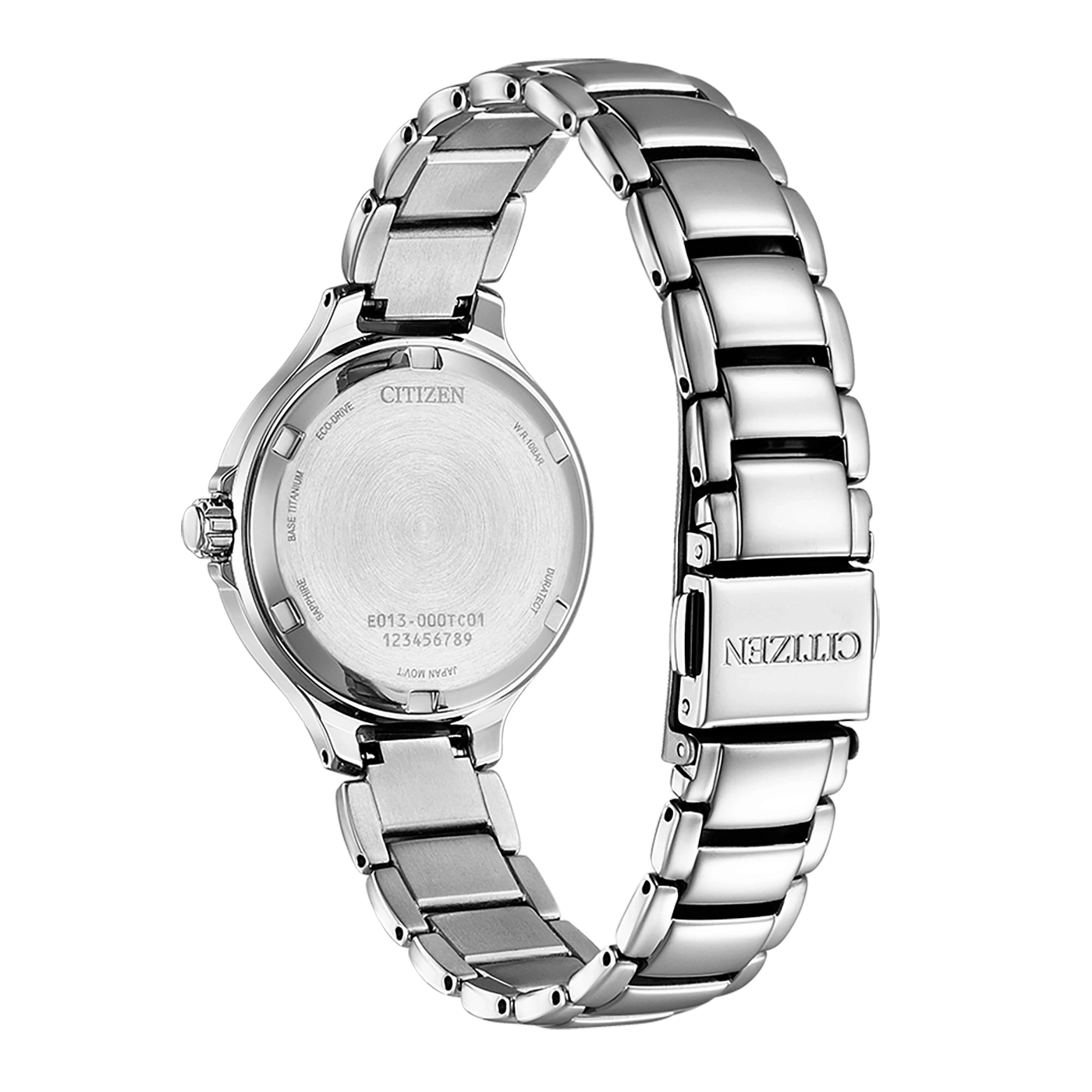 Citizen horlogerug, roestvrij staal, Eco-Drive, saffier, Japanse uurwerk, 10 bar