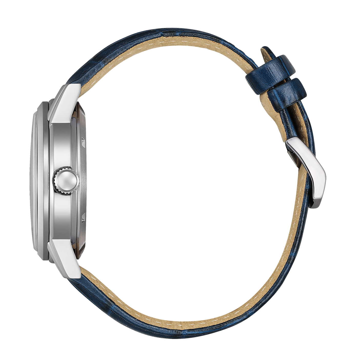 NJ0210-13L Mannelijk Leer blauw ⌀ 40mm