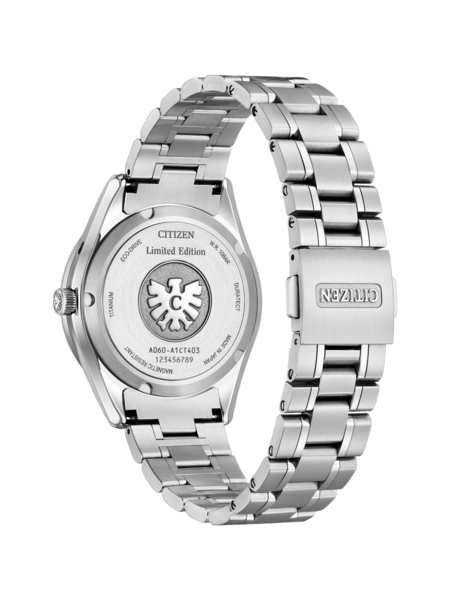 Citizen horlogerug, titanium, limited edition, Eco-Drive, magnetisch resistent, gemaakt in Japan
