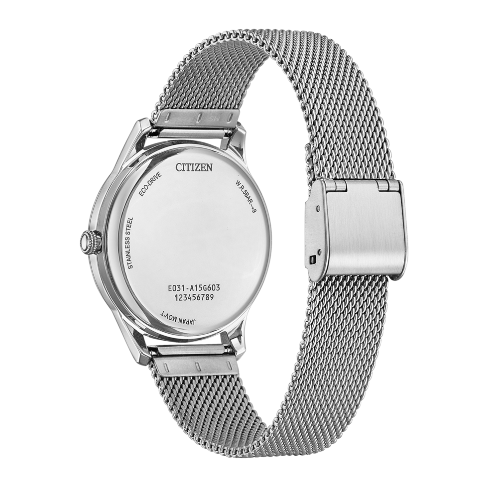 EM1220-82A Vrouw Roestvrij staal wit ⌀ 34mm