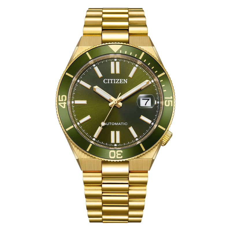 NJ0232-53X Mannelijk Roestvrij staal kaki ⌀ 40mm