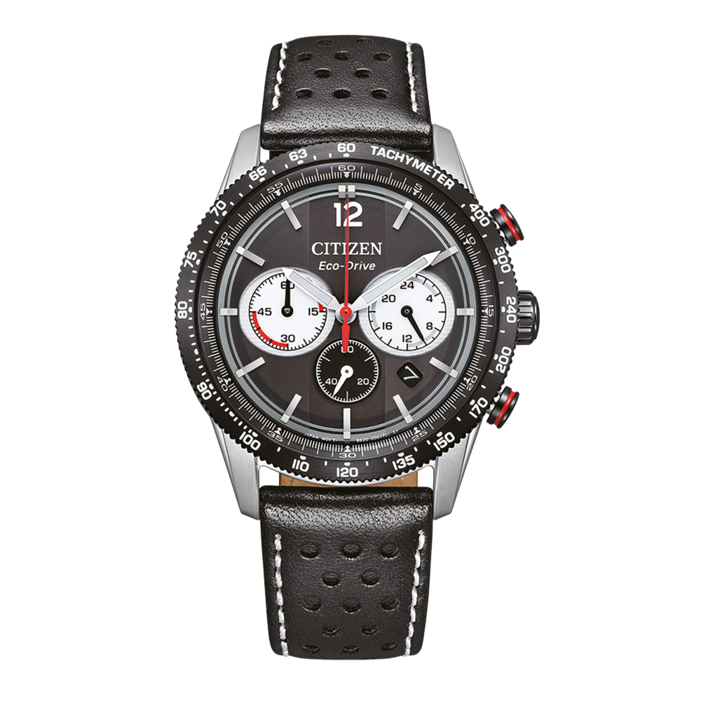 CA4717-06E Mannelijk Leer zwart ⌀ 39.9mm