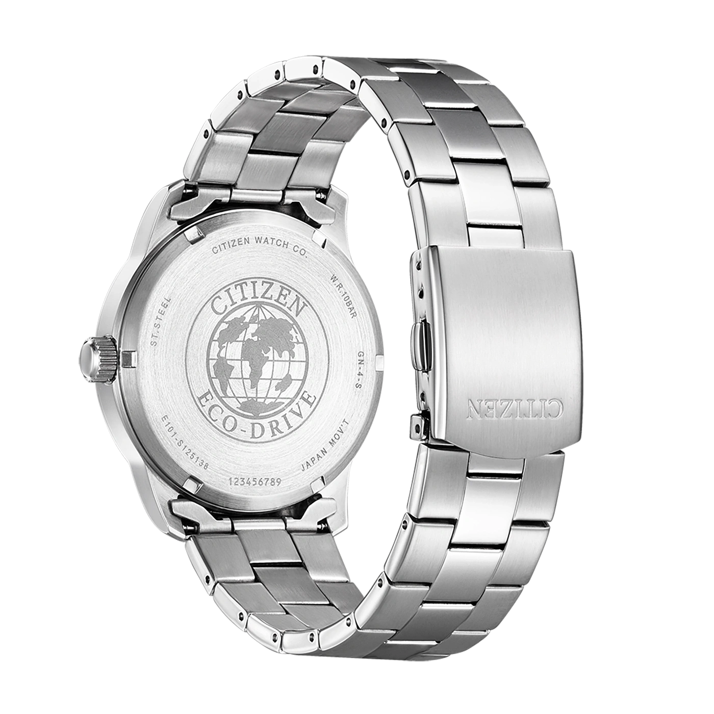 Citizen horlogerug, roestvrij staal, Eco-Drive, waterbestendig, Japanse uurwerk.