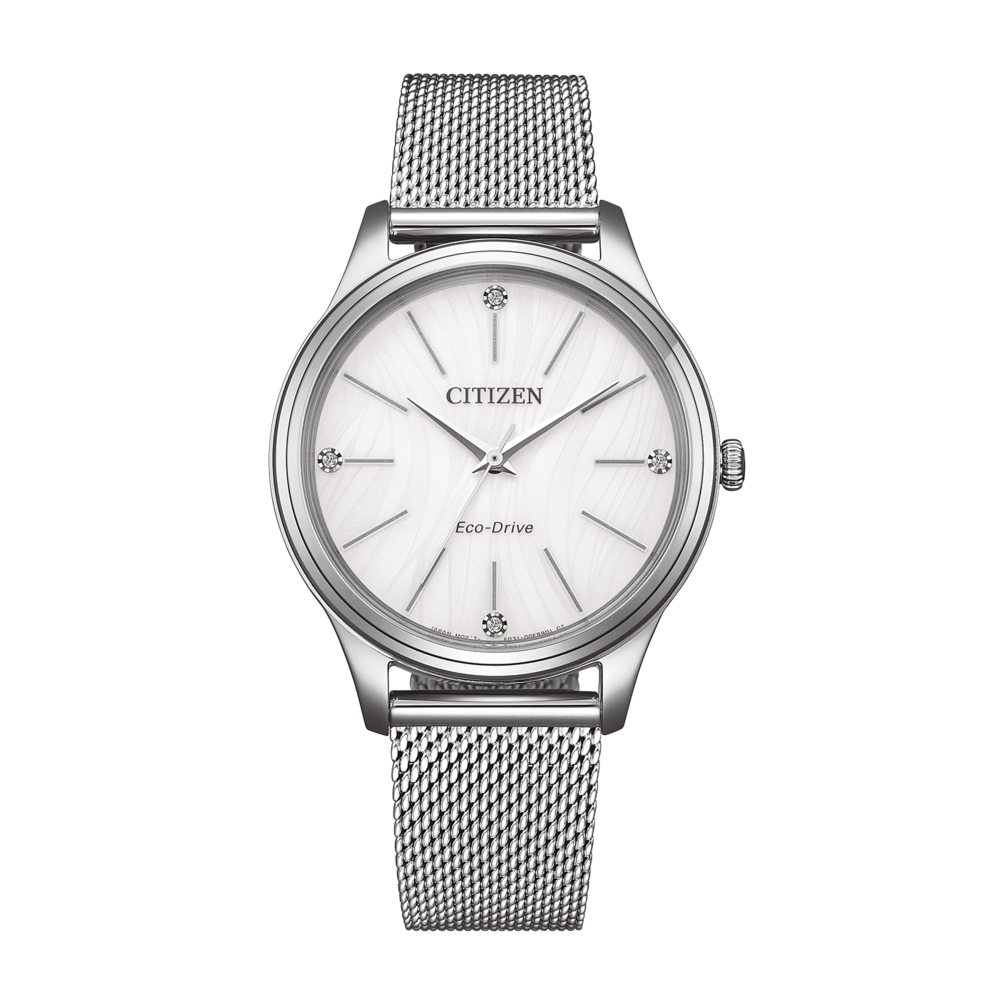 EM1220-82A Vrouw Roestvrij staal wit ⌀ 34mm