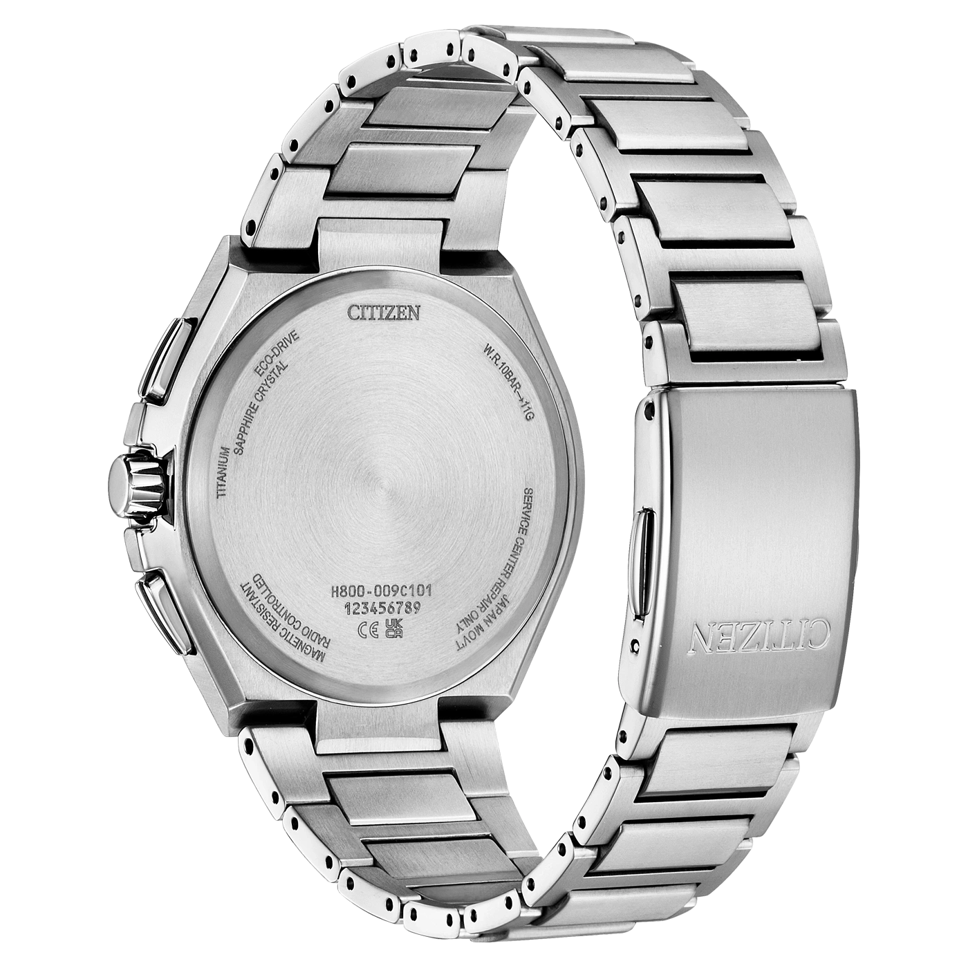 Citizen horlogerug, titanium, saffierkristal, radiogestuurd, magnetisch resistent