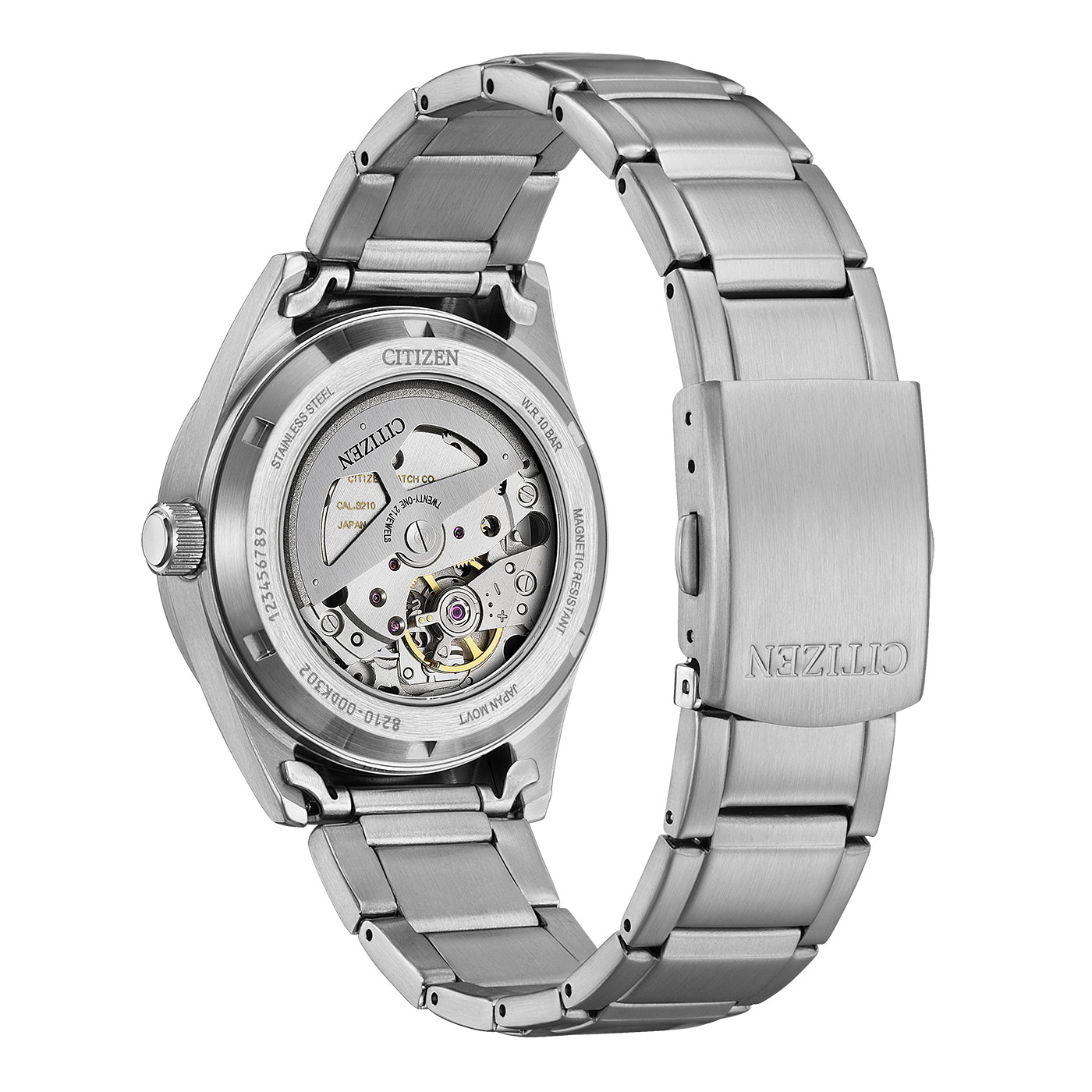 NJ0221-50E Mannelijk Roestvrij staal zwart ⌀ 38.5mm