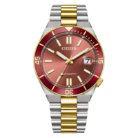 NJ0234-58X Mannelijk Roestvrij staal rood ⌀ 40mm