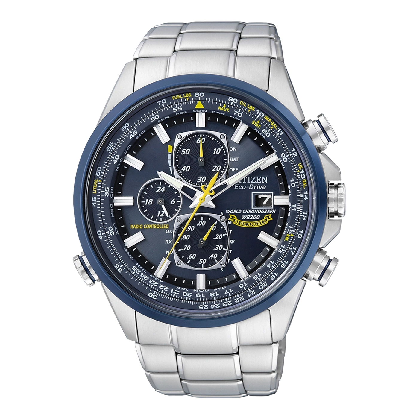 AT8020-54L Mannelijk Roestvrij staal | Blauw | ø 43mm
