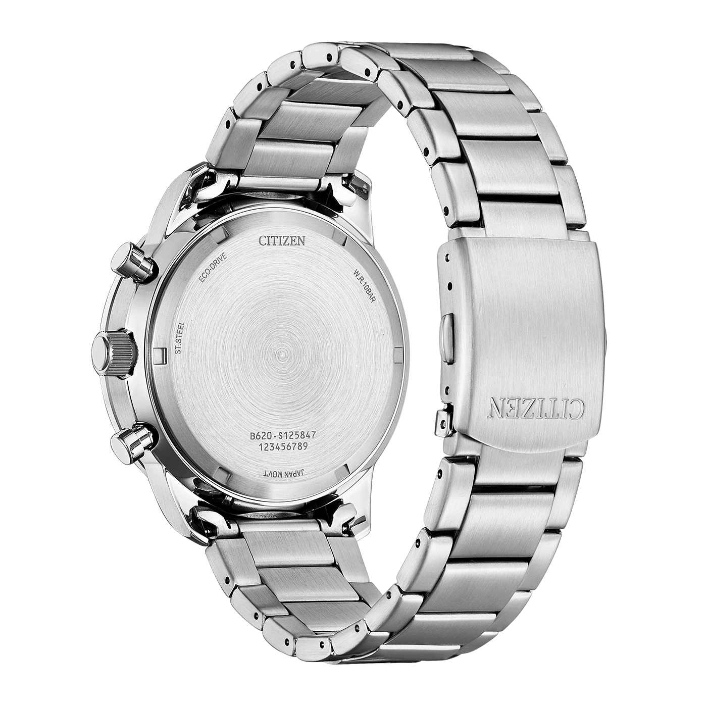 Citizen horlogerug, roestvrij staal, Eco-Drive, waterbestendig, Japanse uurwerk.