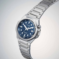 Citizen Series 8 automatische horloge met blauwe wijzerplaat en stalen band