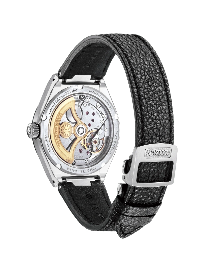 Citizen horlogerug met leren band, limited edition, roestvrijstalen bezel