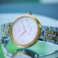 Citizen horloge met gouden en zilveren accenten, close-up, elegant design
