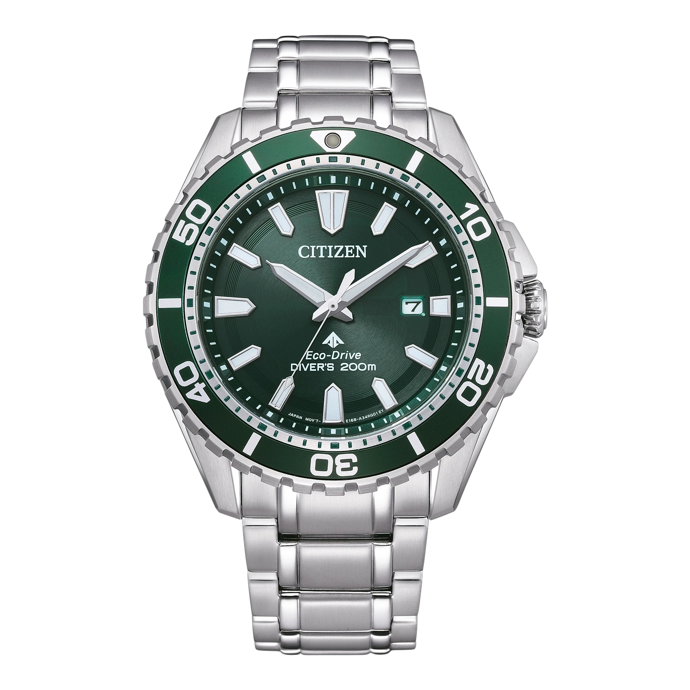 BN0199-53X Mannelijk Roestvrij staal | Groen | ø 44.5mm
