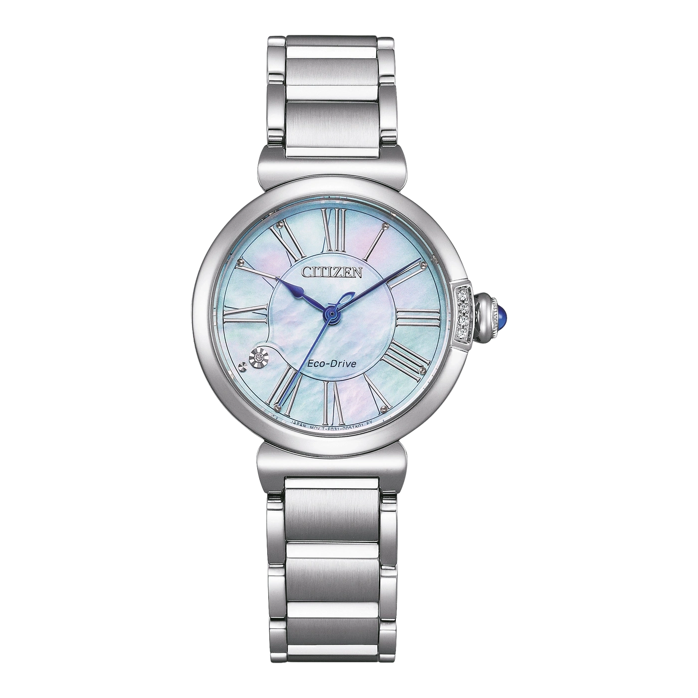 EM1060-87N Vrouw Roestvrij staal | Parelmoer blauw | ø 29mm