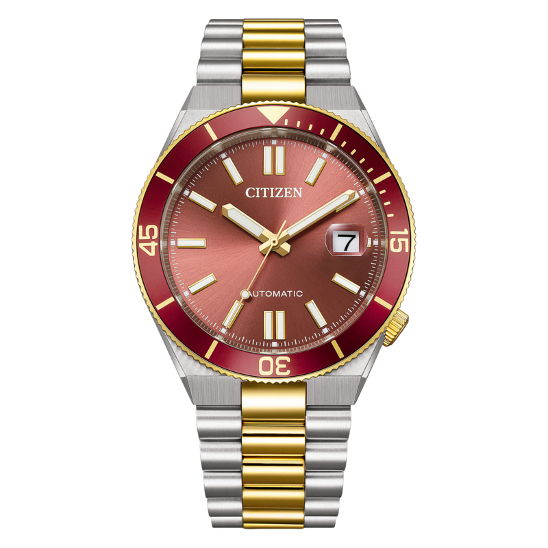 NJ0234-58X Mannelijk Roestvrij staal rood ⌀ 40mm