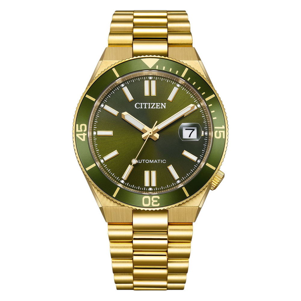 NJ0232-53X Mannelijk Roestvrij staal kaki ⌀ 40mm