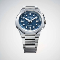 Citizen Series 8 automatische horloge met blauwe wijzerplaat en stalen band