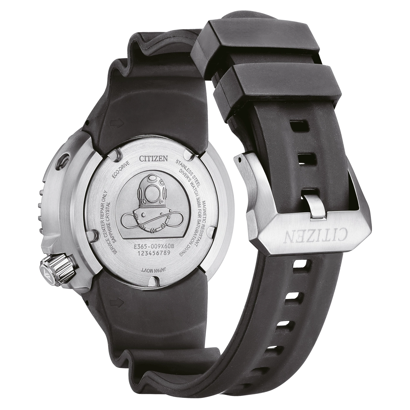 Citizen horlogerug, roestvrij staal, duikershorloge, Eco-Drive, saffierkristal