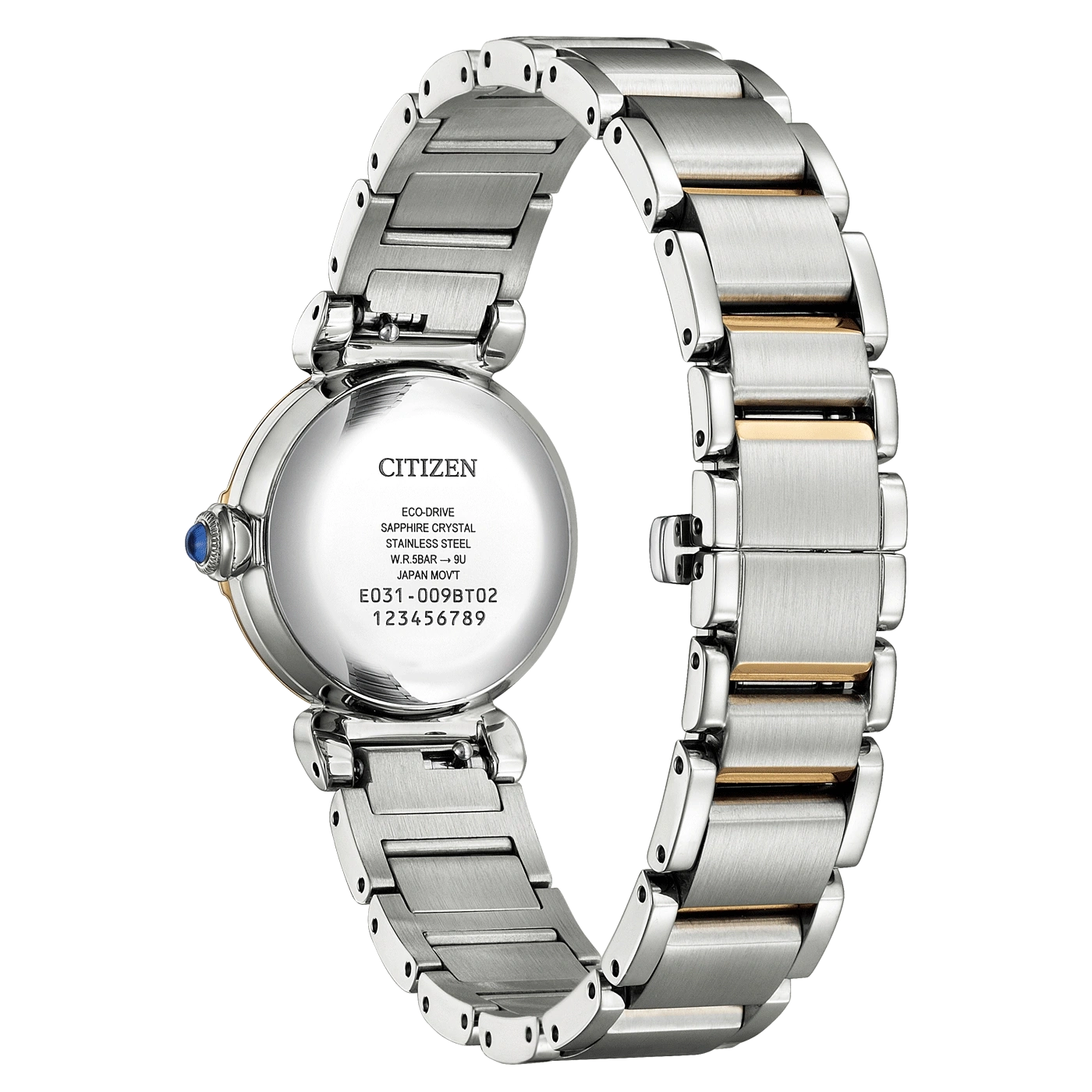 Citizen horlogerug, roestvrij staal, saffier, eco-drive, Japan movt.