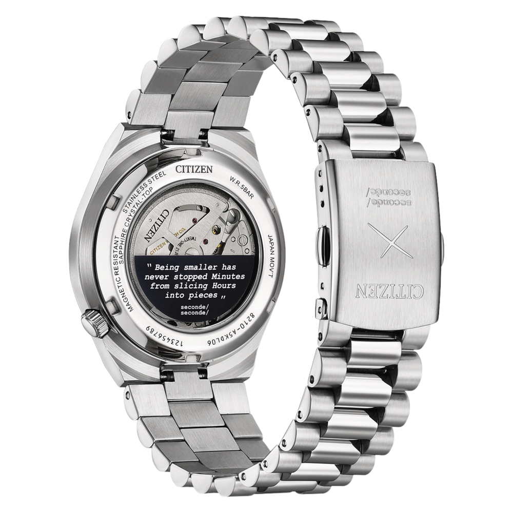 NJ0157-81L Mannelijk Roestvrij staal blauw ⌀ 40mm