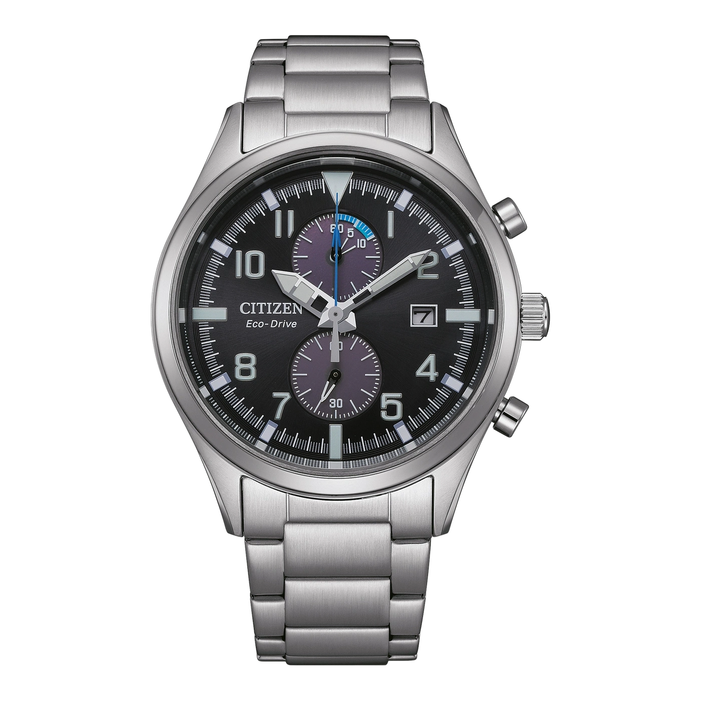 CA7028-81E Mannelijk Roestvrij staal | Zwart | ø 43mm