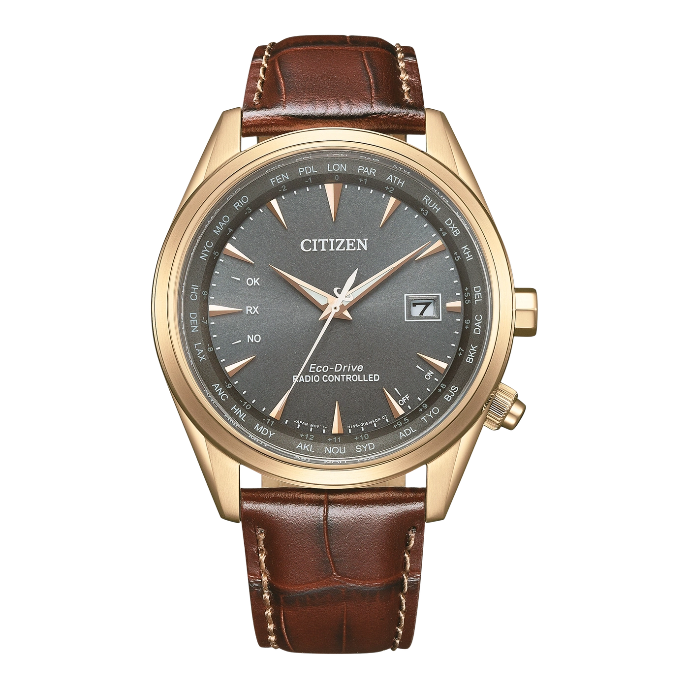 CB0273-11H Mannelijk Leer | Grijs | ø 43mm