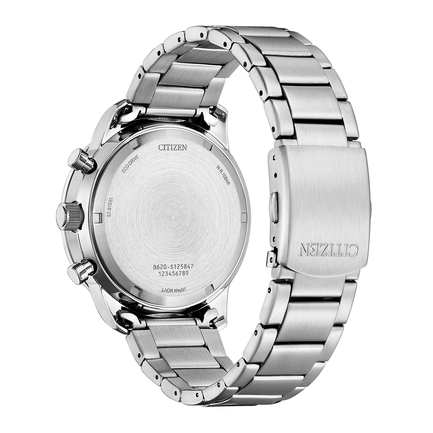 Citizen horlogerug, roestvrij staal, Eco-Drive, waterbestendig, Japanse uurwerk.