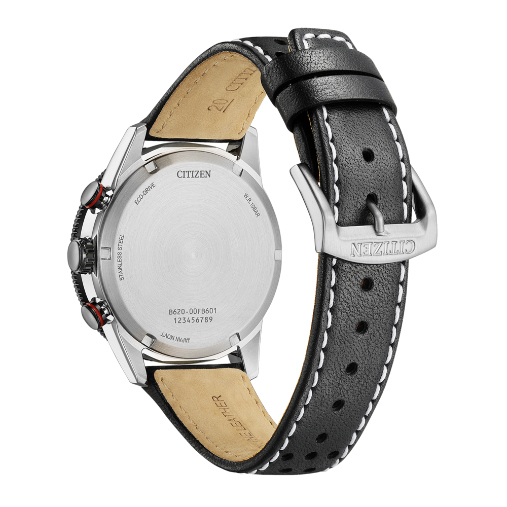 CA4717-06E Mannelijk Leer zwart ⌀ 39.9mm