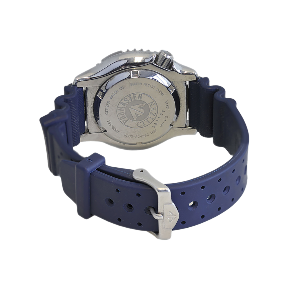 Citizen Promaster horloge, roestvrij staal, blauwe band, waterdicht 200m