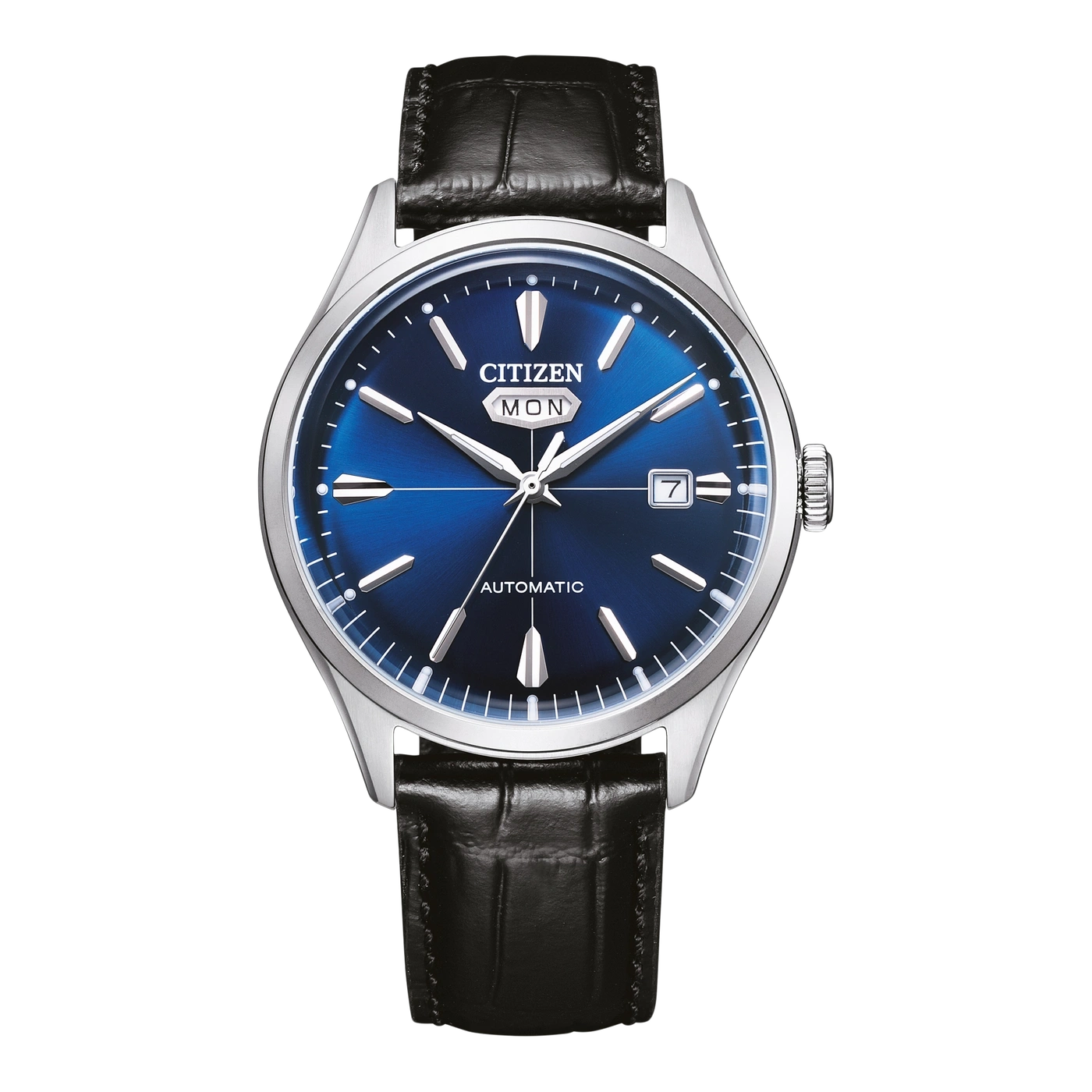NH8390-20LC Mannelijk Leer Blauw ø 40.2mm