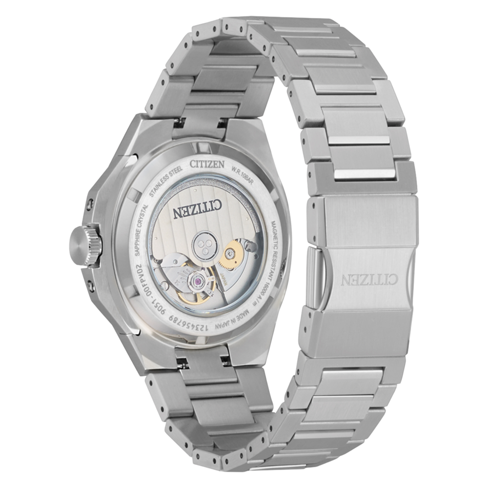 NB6080-51W Mannelijk Roestvrij staal lichtgroen ⌀ 39.85mm