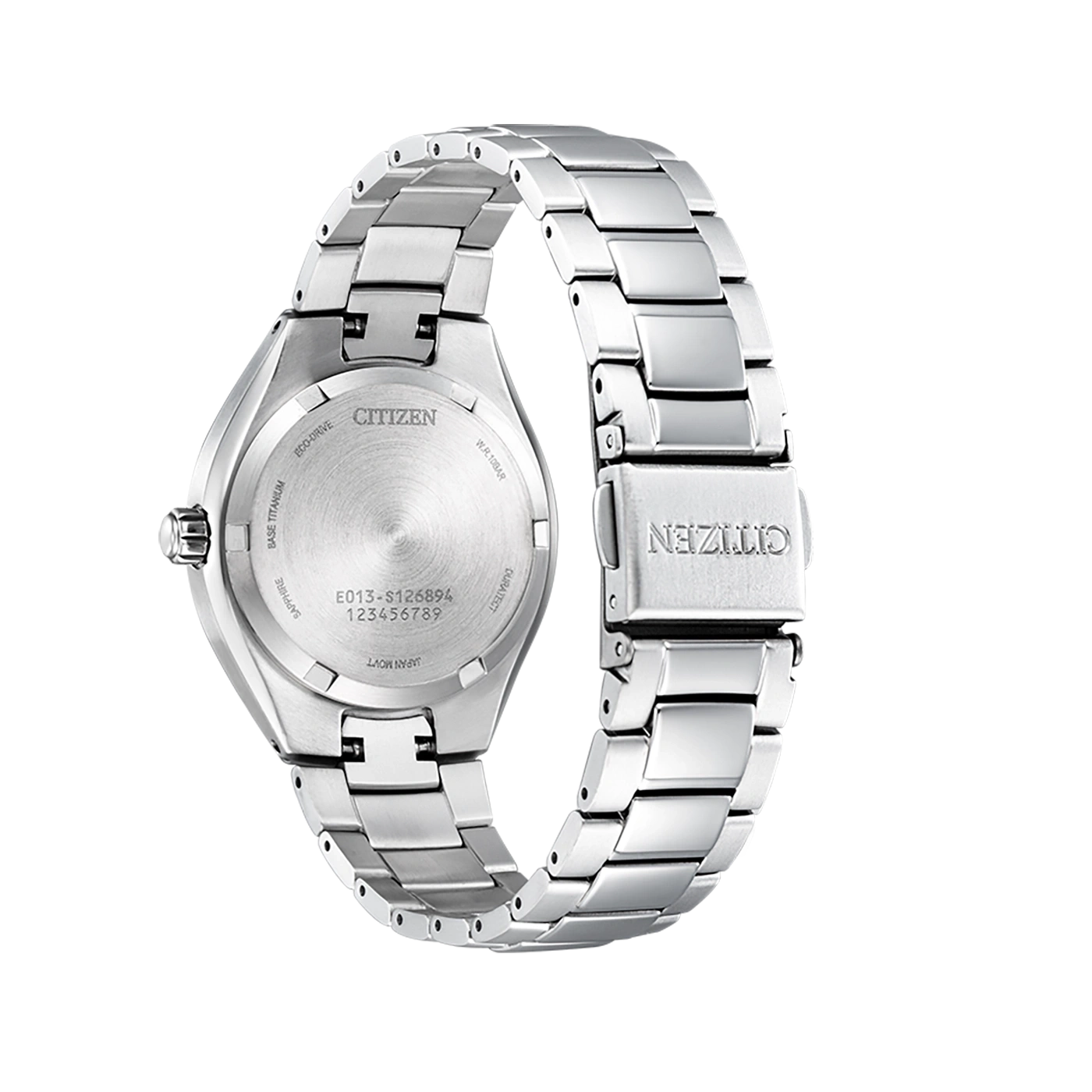 Citizen horlogerug, titanium, saffier, eco-drive, Japan movt, W.R.10BAR, Duratect