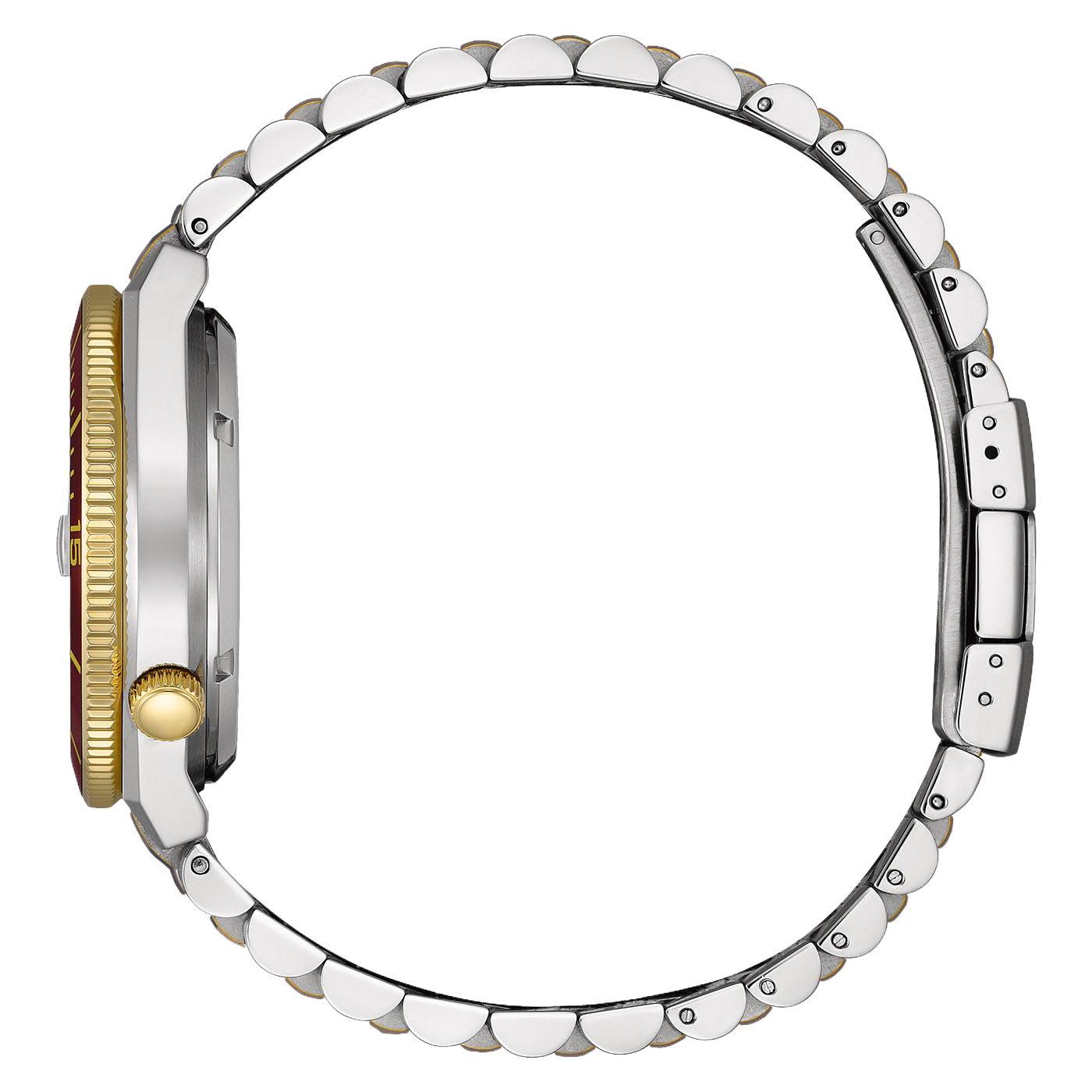 NJ0234-58X Mannelijk Roestvrij staal rood ⌀ 40mm